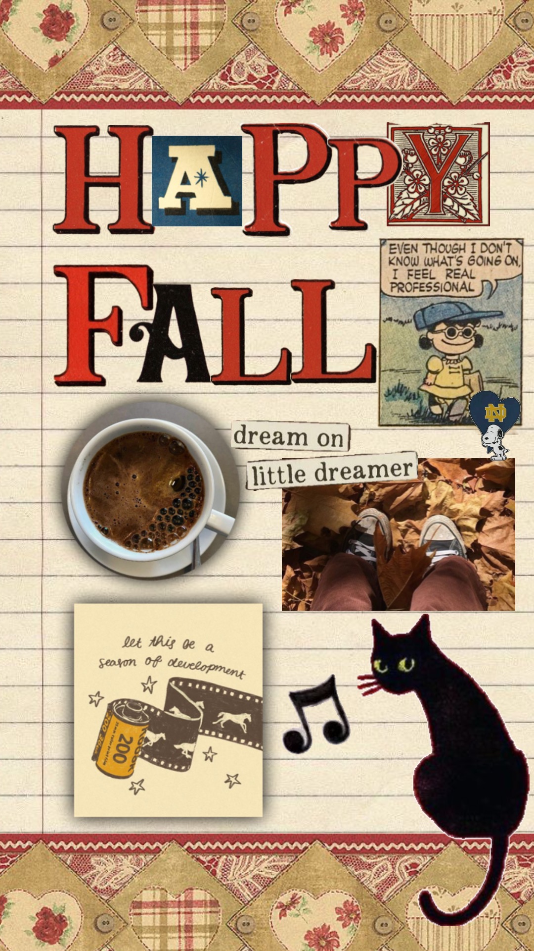 The Notre Dame Fall Postcard